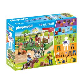 Playmobil Playmobil - My Figures: Ранчо с коне 5 - 10г. Унисекс My Figures  2970978