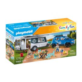 Playmobil Playmobil - Каравана с кола 4 - 10г. Унисекс Family Fun  2971423