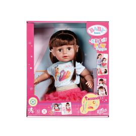 Zapf Creation BABY Born - Кукла с кестенява коса и аксесоари Sister Style&Play, 43 см 4 - 8г. Момиче   790036
