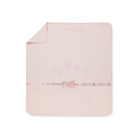 Bebetto Bebetto - Бебешко памучно одеяло Sweet Ballerins B813P, момиче, розово, 80х85 см. 0 - 1г. Момиче Пролет/Лято 2024  8314460