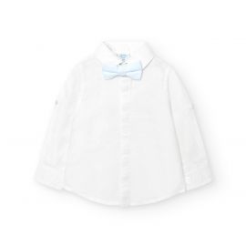 Boboli Boboli - Ленена риза с дълъг ръкав Little sailor 718242/1100, момче, 9 м.-3 г. 9м. - 3г. Момче Пролет/Лято 2024  8430472as