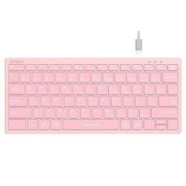 Безжична клавиатура A4TECH FBX51C FSTyler Baby pink, Bluetooth, 2.4 GHz, USB-C, Кирилизирана, Розов