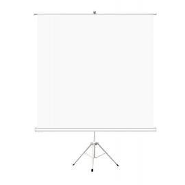 Екран на стойка ESTILLO, 180 x 180, 1:1, Бял