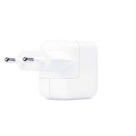 Apple 12W USB Power Adapter - оригинално захранване за iPad, iPhone, iPod (EU стандарт) (ритейл опаковка)