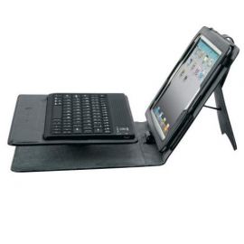 Scosche keyPAD p2 Bluetooth Wireless Keyboard - кожен кейс, поставка и безжична клавиатура за iPad