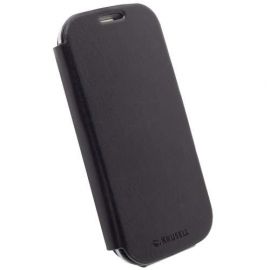 Krusell Donso FlipCover - калъф от естествена кожа за Samsung Galaxy S3 i9300, S3 Neo (черен)
