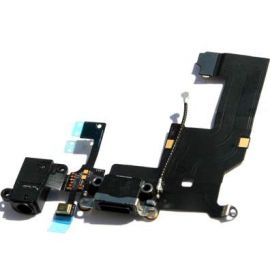 Apple Lightning FlexCable and Audio - оригинален резервен захранващ лентов кабел (Lightning), микрофон и модул за звука за iPhone 5 (черен)
