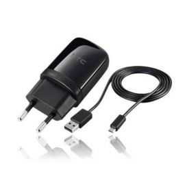 HTC TC E250 USB Charger - захранване за ел. мрежа и microUSB кабел за HTC мобилни телефони (bulk)
