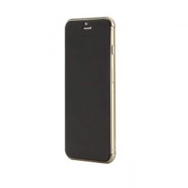 Rock Flip Case DR.V Series - калъф, тип портфейл за iPhone 6, iPhone 6S (черен-златист)