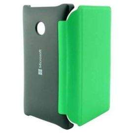 Microsoft Flip Cover CP-634 - оригинален кейс с поставка за Microsoft Lumia 532 (черен-зелен)