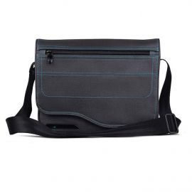 Be.ez LE reporter Metro Grey Lagoon - чанта с презрамка за iPad и таблети до 10.2 инча (сив-син)