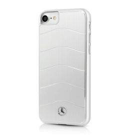 Mercedes-Benz Aluminium Hard Case - дизайнерски алуминиев кейс за iPhone SE (2020), iPhone 8, iPhone 7 (сребрист)