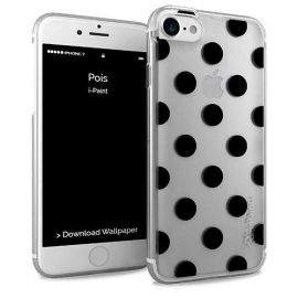 iPaint Glamour Pois Case - дизайнерски TPU кейс за iPhone SE (2020), iPhone 8, iPhone 7 (прозрачен)