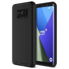 Verus Single Fit Case - хибриден удароустойчив кейс за Samsung Galaxy S8 (черен)