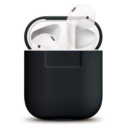 Elago Airpods Silicone Case - силиконов калъф за Apple Airpods (черен)