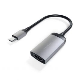 Satechi Aluminum 4K USB-C to HDMI Adapter - адаптер с поддръжка на 4K за свързване от USB-C към HDMI (тъмносив)
