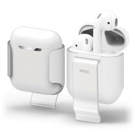 Elago Airpods Carrying Clip - полимерна щипка за оригиналния калъф на Apple Airpods (прозрачен)