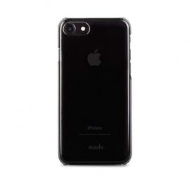 Moshi XT Case - тънък поликарбонатов кейс за iPhone SE (2020), iPhone 8, iPhone 7 (черен-прозрачен)