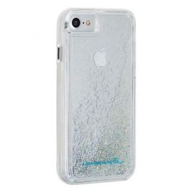 CaseMate Waterfall Case - дизайнерски кейс с висока защита за iPhone SE (2020), iPhone 8, iPhone 7, iPhone 6S, iPhone 6 (сребрист)