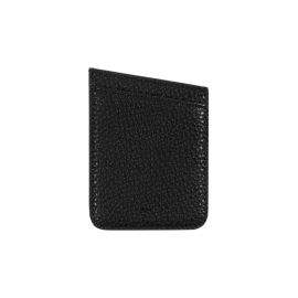 CaseMate Pockets - кожено калъфче, тип джоб за гърба на вашия телефон, побиращо до две кредитни/дебитни карти (черен)