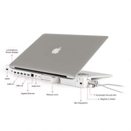 LandingZone Dock Pro Retina 15 - мултифункционален хъб за зареждане и свързване на допълнителна периферия за MacBook Pro Retina 15 (бял)