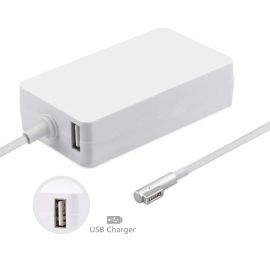 MicroBattery 60W MagSafe Power Adapter EU - захранване за MacBook и MacBook Pro и USB изход за зареждане на мобилни устройства
