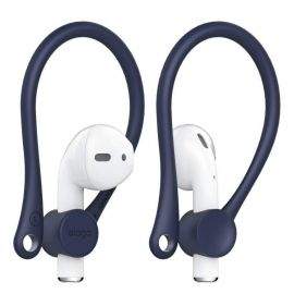 Elago AirPods EarHooks - силиконови кукички за Apple Airpods и Apple Airpods 2 (тъмносин)