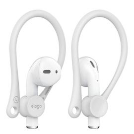 Elago AirPods EarHooks - силиконови кукички за Apple Airpods и Apple Airpods 2 (бял)