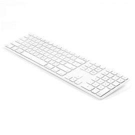 Matias Backlit Wireless Aluminum Keyboard with Numeric Keypad Special Edition - качествена алуминиева безжична клавиатура с подсветка (бял)