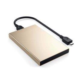 Satechi USB-C HDD/SSD Aluminum Enclosure - външна кутия с USB-C за 2.5 инчови HDD/SSD дискове (златист)