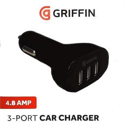 Griffin 3-Port 4.8A USG Car Charger - зарядно за кола 4.8A с 3 USB изхода
