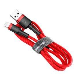 Baseus Cafule USB Lightning Cable (CALKLF-A09) - Lightning USB кабел за Apple устройства с Lightning порт (50 см) (червен)
