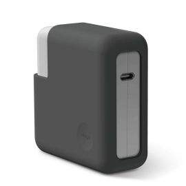 Elago MacBook Charger Cover - силиконов калъф за MagSafe 2 85W и Apple USB-C 87W захранвания (тъмносив)