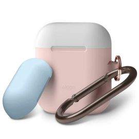 Elago Duo Hang Silicone Case - силиконов калъф за Apple Airpods (розов)