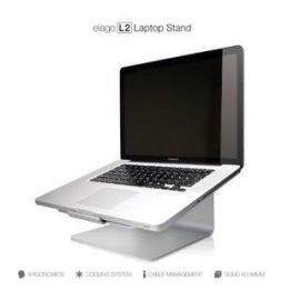 Elago L2 STAND - дизайнерска алуминиева поставка за MacBook и преносими компютри (сребриста)