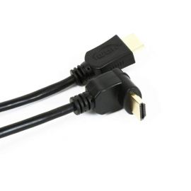 Omega HDMI Cable v1.4 Gold Angular - HDMI кабел за мобилни устройства (3 метра) (черен)