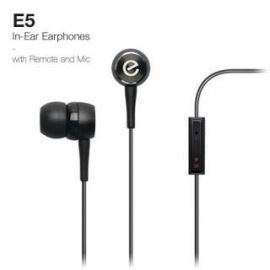 Elago E5 Sound Isolation In-Ear Earphones - слушалки с микрофон за iPhone, iPad, iPod и мобилни телефони (черни)