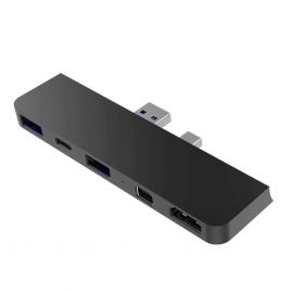 HyperDrive Slim 5-in-1 USB-C Hub - мултифункционален хъб за свързване на допълнителна периферия за Microsoft Surface 4/5/6