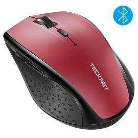 TeckNet BM308 Bluetooth Mouse - ергономична безжична мишка с блутут (за PC) (червена)