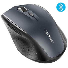 TeckNet BM308 Bluetooth Mouse - ергономична безжична мишка с блутут (за PC) (сива)