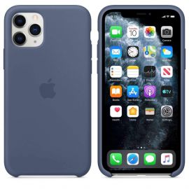 Apple Silicone Case - оригинален силиконов кейс за iPhone 11 Pro Max (син)