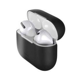 Baseus Super Thin Silica Gel Case - силиконов калъф за Apple Airpods Pro (черен)