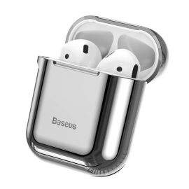 Baseus Shining Hook Silica Gel Case - силиконов калъф за Apple Airpods & Apple Airpods 2 (сребрист)