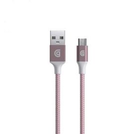Griffin Premium microUSB to USB Cable - здрав USB кабел за устройства с microUSB порт (150 см) (розово злато)