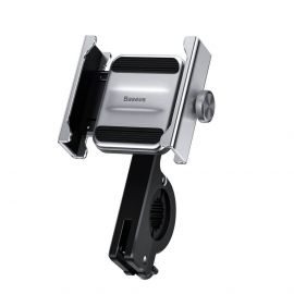 Baseus Knight Phone Holder - универсална поставка за колело и мотоциклет за мобилни телефони (сребрист)