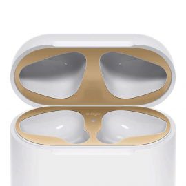 Elago AirPods Dust Guard - комплект метални предпазители против прах за Apple Airpods 2 with Wireless Charging Case (златист)