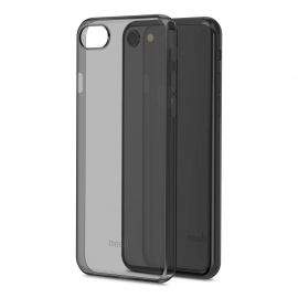 Moshi SuperSkin - тънък силиконов (TPU) калъф (0.35 mm) за iPhone SE (2020), iPhone 8, iPhone 7 (черен-прозрачен)