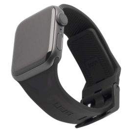 Urban Armor Gear Scout Strap - изключително здрава силиконова каишка за Apple Watch 38мм, 40мм (черен)