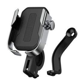 Baseus Armor Motorcycle Phone Holder - универсална поставка за колело и мотоциклет за мобилни телефони (сребрист)