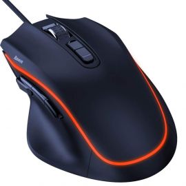 Baseus GAMO Gaming Mouse - геймърска мишка с 9 програмируеми бутона (черен)